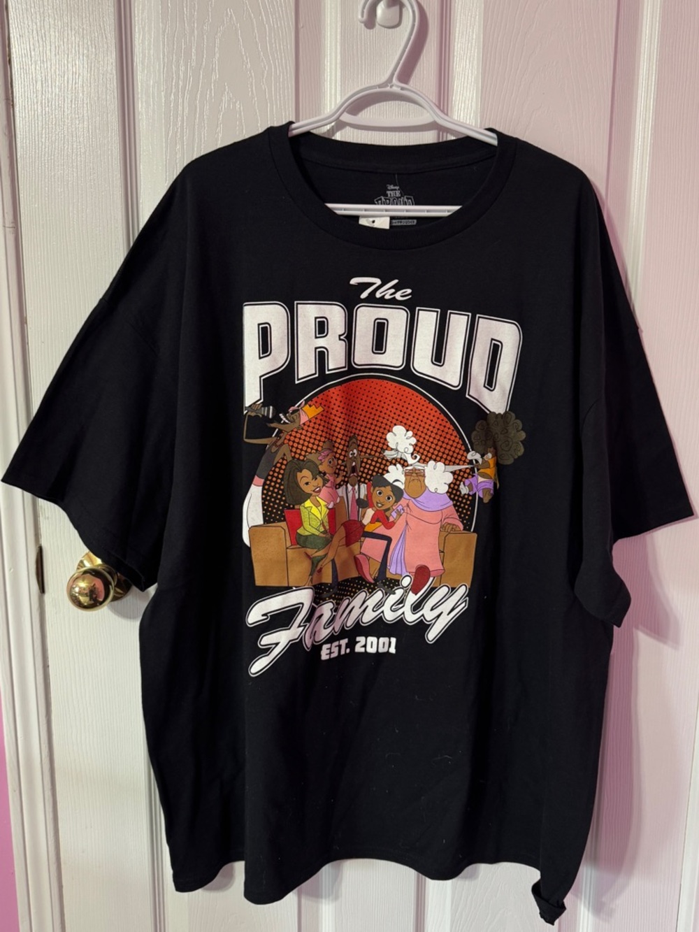 Disney The Proud Family Graphic Tee - Black with Multicolor Print